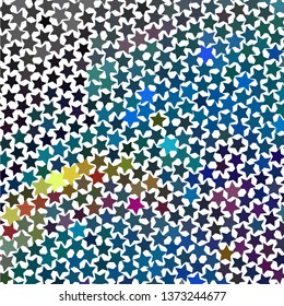 Abstract background with stars. Halftone effect. Vector clip art
