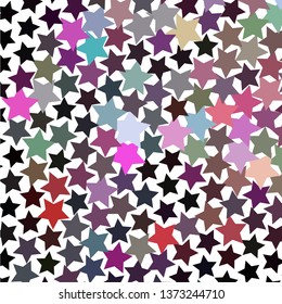 Abstract background with stars. Halftone effect. Vector clip art