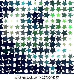 Abstract background with stars. Halftone effect. Vector clip art