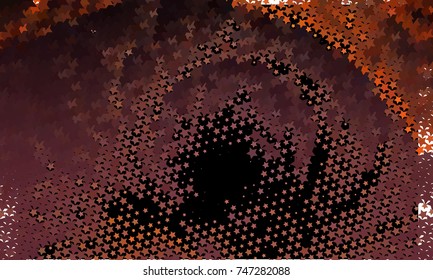 Abstract background with stars. Halftone effect. Vector clip art