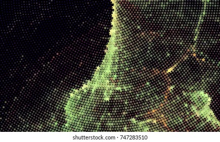 Abstract background with stars. Halftone effect. Vector clip art