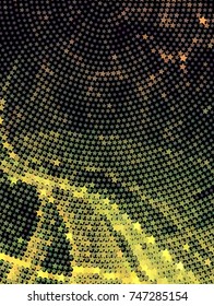 Abstract background with stars. Halftone effect. Vector clip art