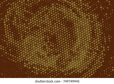 Abstract background with stars. Halftone effect. Vector clip art