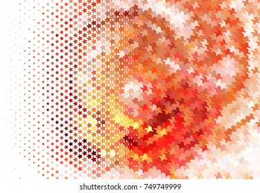 Abstract background with stars. Halftone effect. Vector clip art