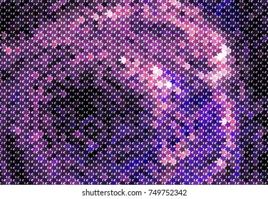 Abstract background with stars. Halftone effect. Vector clip art