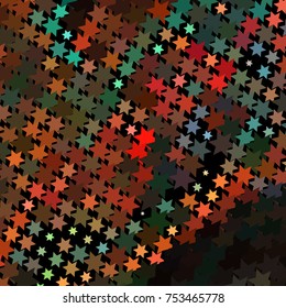 Abstract background with stars. Halftone effect. Vector clip art