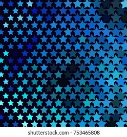 Abstract background with stars. Halftone effect. Vector clip art