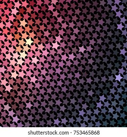 Abstract background with stars. Halftone effect. Vector clip art