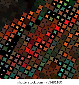 Abstract background with stars. Halftone effect. Vector clip art