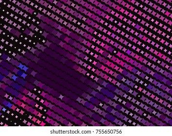 Abstract background with stars. Halftone effect. Vector clip art