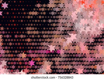 Abstract background with stars. Halftone effect. Vector clip art