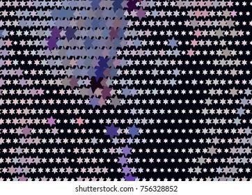 Abstract background with stars. Halftone effect. Vector clip art