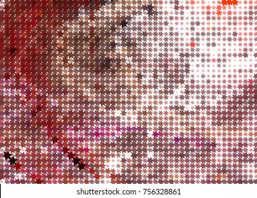 Abstract background with stars. Halftone effect. Vector clip art
