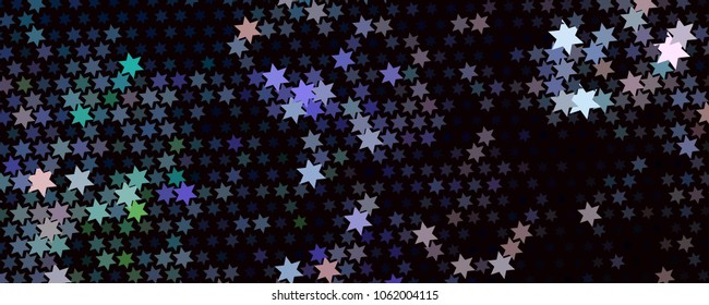 Abstract background with stars. Horizontal banner, texture, flyer, layout, postcard. Vector clip art