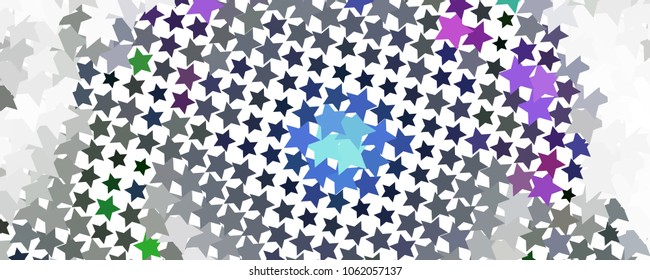 Abstract background with stars. Horizontal banner, texture, flyer, layout, postcard. Vector clip art