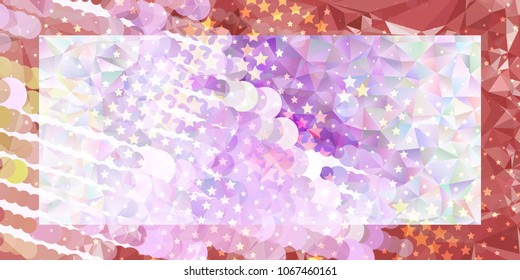 Abstract background with stars. Horizontal banner, texture, flyer, layout, postcard. Vector clip art