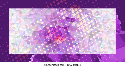 Abstract background with stars. Horizontal banner, texture, flyer, layout, postcard. Vector clip art