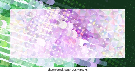 Abstract background with stars. Horizontal banner, texture, flyer, layout, postcard. Vector clip art