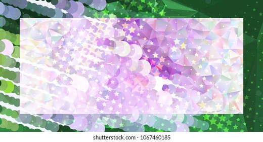Abstract background with stars. Horizontal banner, texture, flyer, layout, postcard. Vector clip art