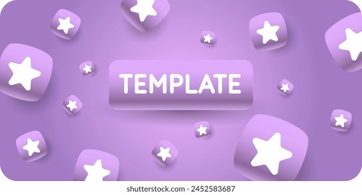 Abstract background with a stars. Modern vector graphics.