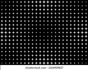 Fondo abstracto con estrellas. Textura o patrón monocromo.