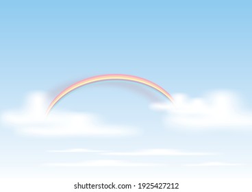 Abstrakter Hintergrund mit Sternen, Mond, Wolken