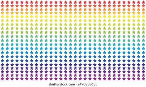 Abstract background with stars rainbow