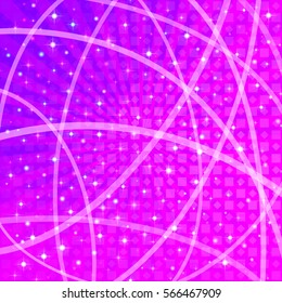 Abstract Background with Stars, Rays and Lines. Eps10, Contains Transparencies. Vector.