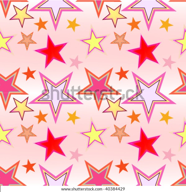 Abstract Background Stars Seamless Repeat Pattern Stock Vector (Royalty ...