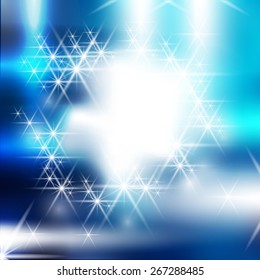 abstract background with stars and sparkles- vector illustration