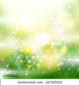 abstract background with stars and sparkles- vector illustration