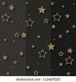 Abstract  background with stars. Stylish gradient.