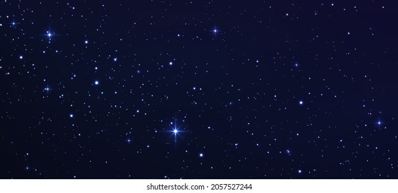 Abstract background with stars as template or design element for starry night. Space background, galaxies, Milky way galaxy. Beautiful cosmos.