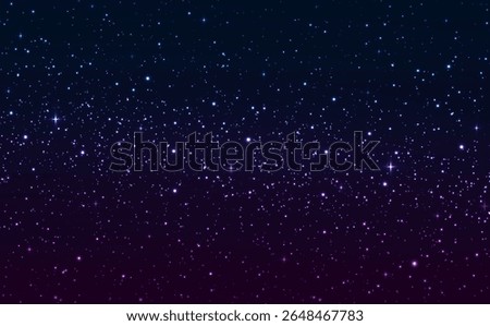 Abstract background with stars as template or design element for starry night. Space background, galaxies, Milky way galaxy. Beautiful cosmos.
