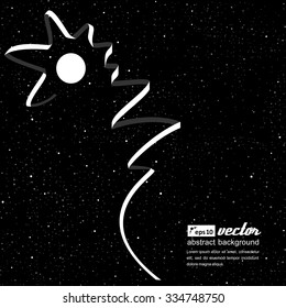 Abstract background with stars. A vector. 
