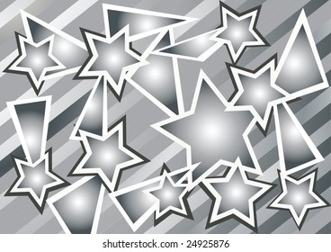 Abstract background with stars. Vector  illustration