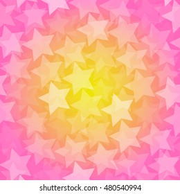 Abstract background with stars vector illustration.