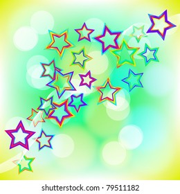 Abstract background with stars. Vector illustration.