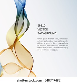 Abstract background with steel waves. Poster or brochure template.
