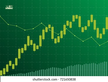 Abstract background with stock graph. Eps10 Vector illustration.