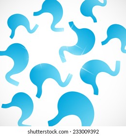abstract background: stomach