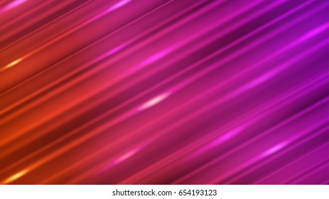 Abstract background of straight inclined lines with glares in red and purple colors