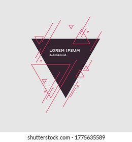 Fondo abstracto con líneas rectas y objetos geométricos de estilo plano minimalista sobre un fondo claro. Ilustración vectorial brillante