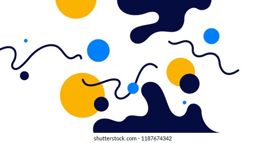 Abstract background with straight lines and splashes in minimalistic flat style. Bright vector illustration Abstract background with straight lines and splashes in minimalistic flat style. Bright vector illustration