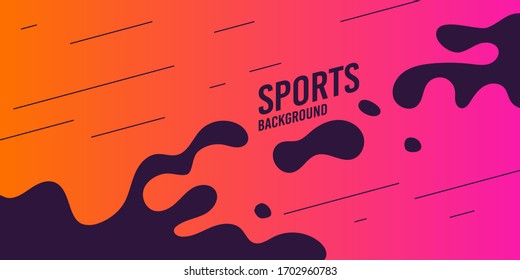 Abstract background with straight lines and splashes in minimalist flat style. Vector suitable design - Vector illustration