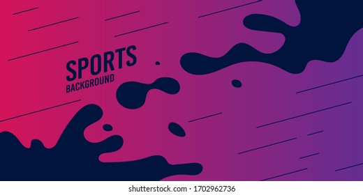 Abstract background with straight lines and splashes in minimalist flat style. Vector suitable design - Vector Illustration