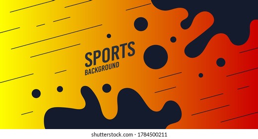 Abstract background with straight lines and splashes in minimalist flat style. Vector suitable design - Vector illustration