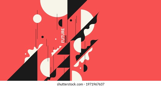 Abstract background with straight lines and splashes in minimalistic flat style. Bright vector illustration for sport