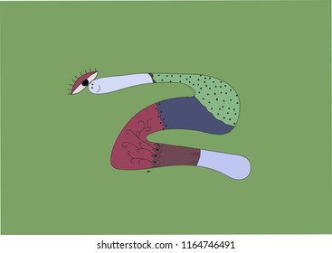 abstract background, strange worm, Art, Eye.