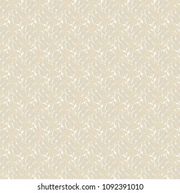 Abstract background with straw and leaves in light tones of gray, ivory and white. Wallpaper pattern. Vector illustration.
